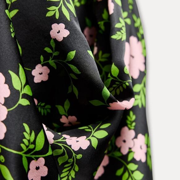 NWT 100% SILK PRINTED DRESS LIMITED EDITION zara - Picture 9 of 13